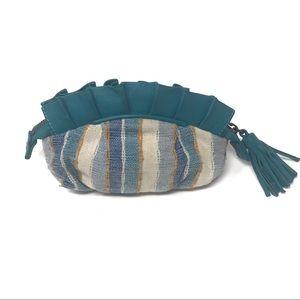 Anthropology Lucky Penny Pouch/Makeup Bag